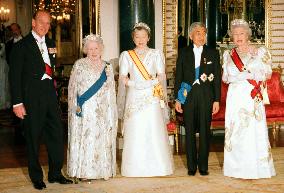Royal banquet for Japanese Emper